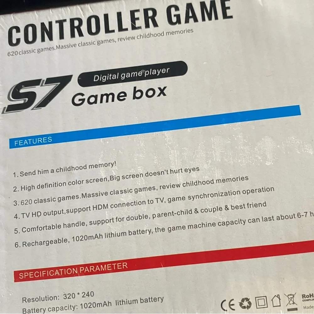 TOYS- Handheld Gaming Console S7 GAMEBOX